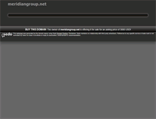 Tablet Screenshot of meridiangroup.net